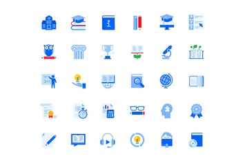 Education Icons Set 