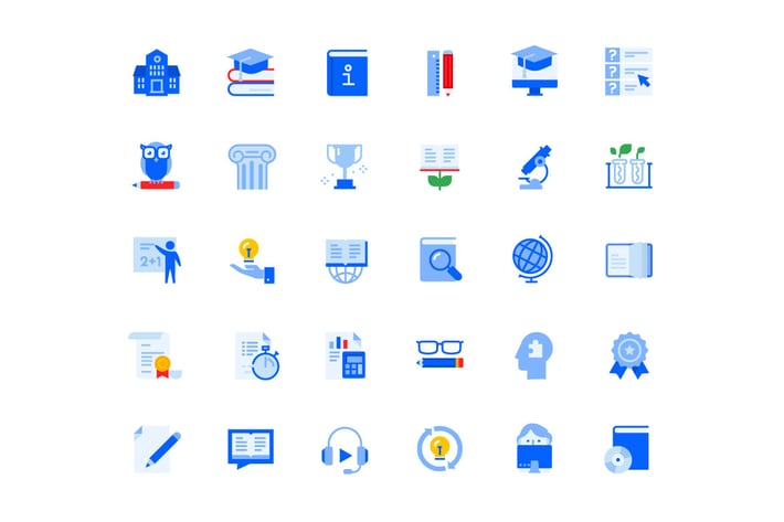 Education Icons Set 
