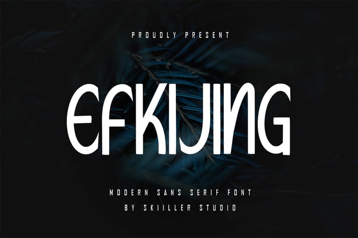 Efkijing - Modern Sans Serif font