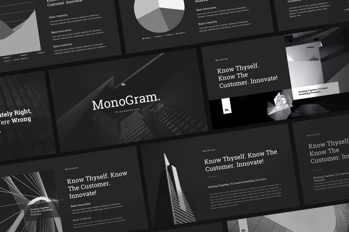 Monogram - Simple Elegant Keynote Template