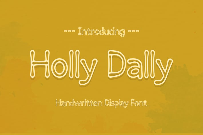 Holly Dally Handwritten Display