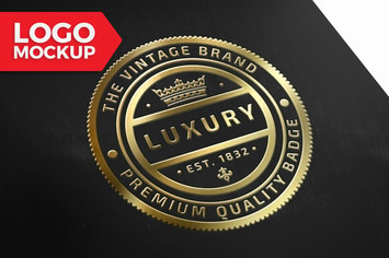 Gold Logo Mock-Up