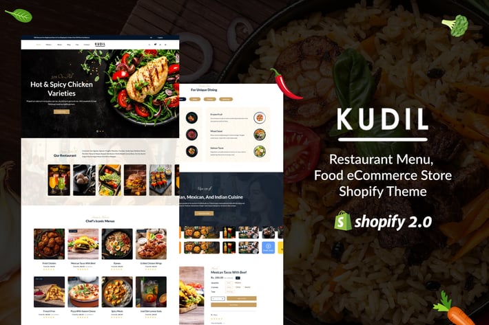 Kudil - Restaurant Menu, Food eCommerce Store Shop