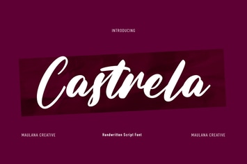 Castrela Handwritten Script Font