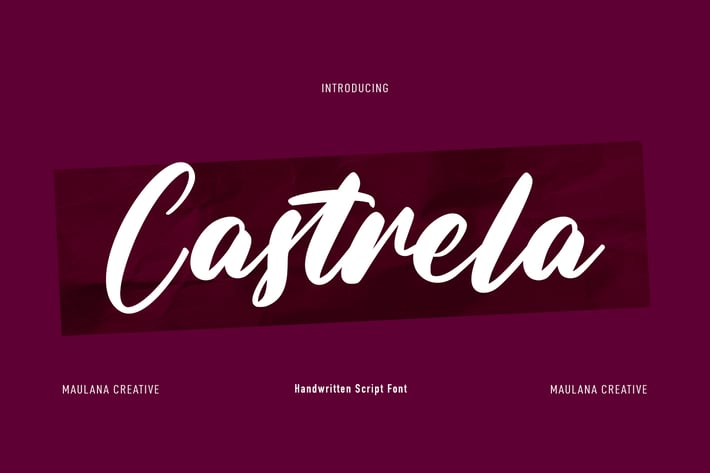 Castrela Handwritten Script Font