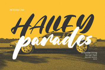 Halley Parades Sans Script Handwritten Font