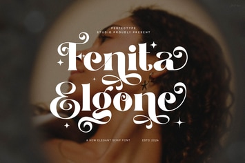 Fenita Elgone Elegant Serif Font Typeface