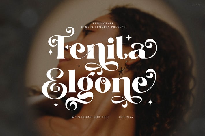 Fenita Elgone Elegant Serif Font Typeface