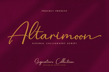 Altarimoon Natural Calligraphy Script Font