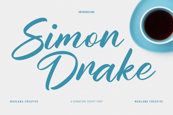 Simon Drake Script Font