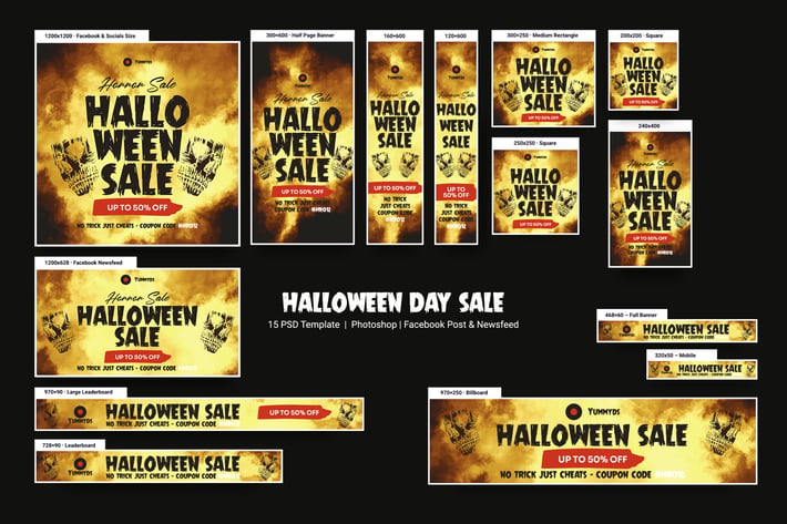 Halloween Day Sale Banners Ad