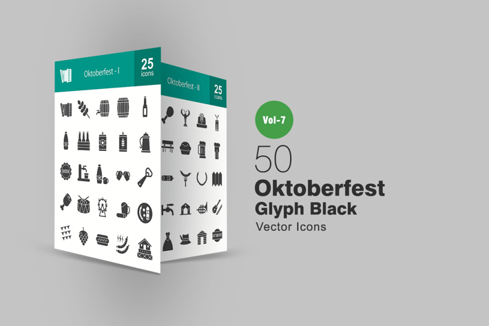 50 Oktoberfest Glyph Icons
