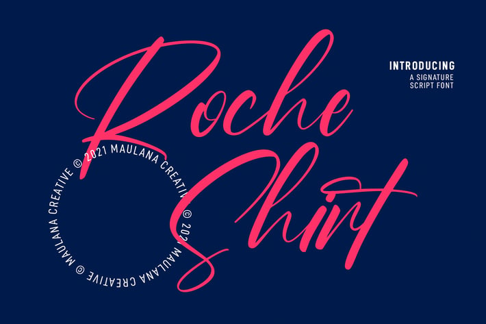 Roche Shirt Script Font