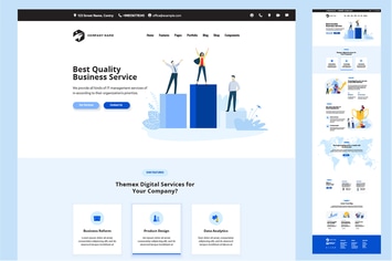 One Page Website Design Template