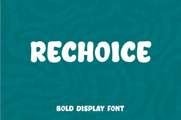 ReChoice - Bold Display Font