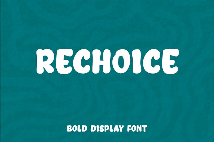 ReChoice - Bold Display Font
