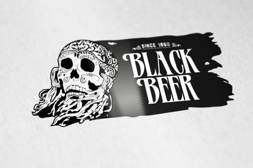 Black Beer Logo Template