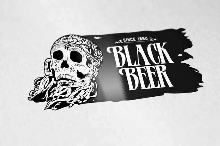 Black Beer Logo Template