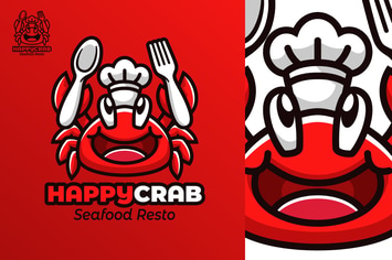 HappyCrab - Mascot & Esport Logo