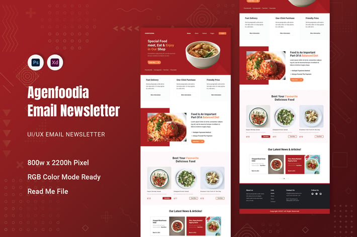 Agenfoodina Email Newsletter