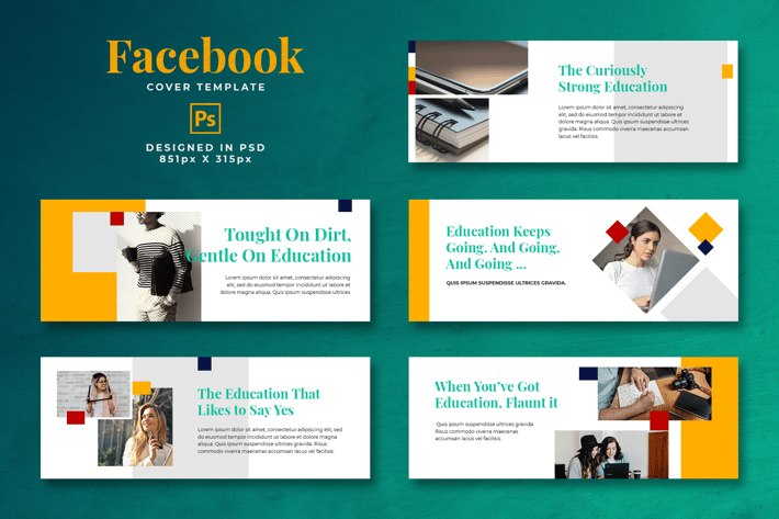 Facebook Cover Template Student College