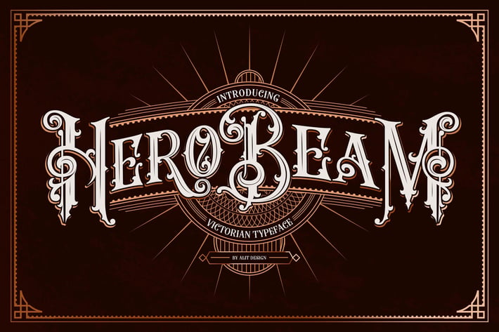 Hero Beam Typeface