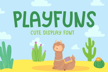 Playfuns - Cute Display Font