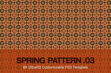 8K UltraHD Custom Seamless Spring Pattern Backgrou