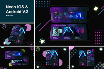 Neon IOS & Android Mockup V.2