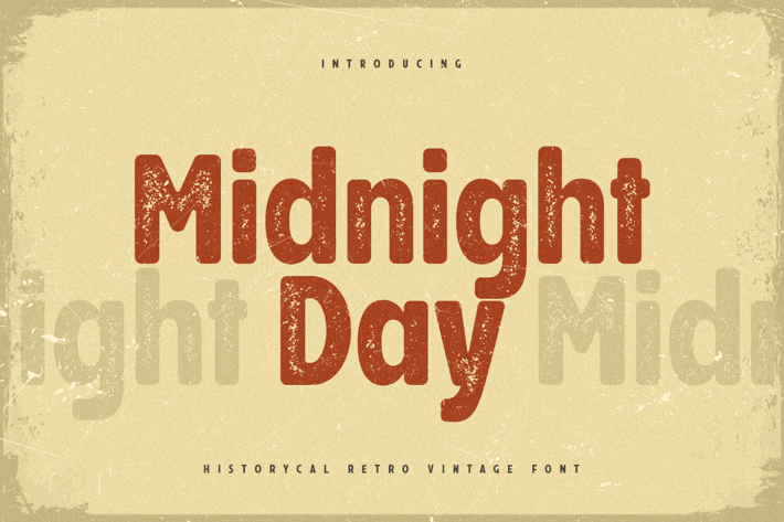 Midnight Day - Historical Retro Vintage Font