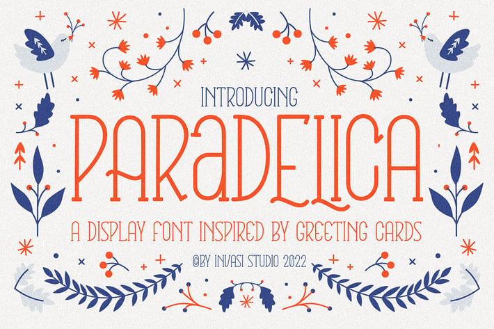 Paradelica - Greeting Display Font