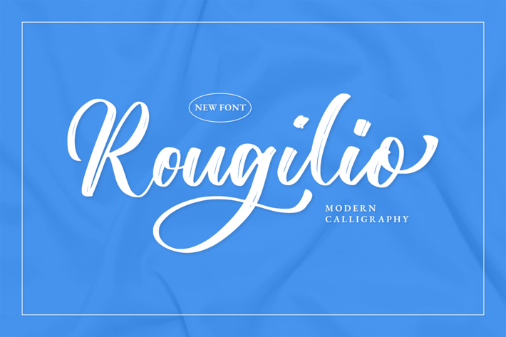 Rougilio - Brush Font