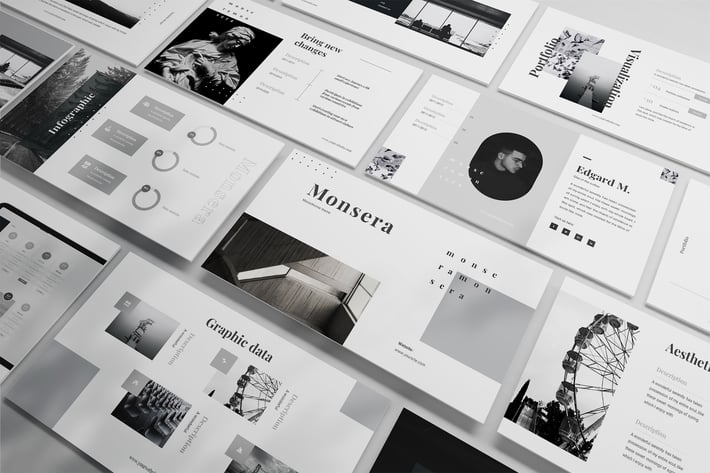 Monora - Monochrome Powerpoint Template