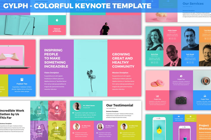 Glyph - Colorful Keynote Template
