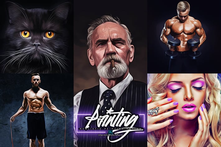Realistic Oil Painting PRO Action