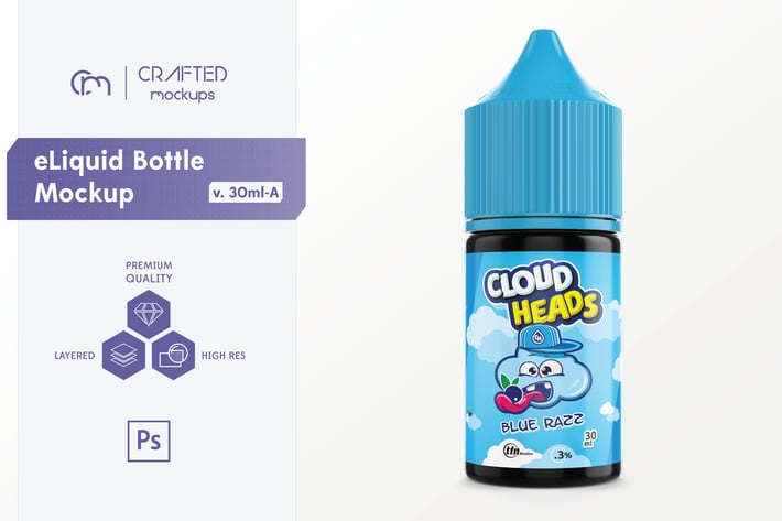 eLiquid Bottle Mockup v. 30ml-A