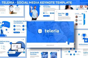 Teleria - Social Media Keynote Template