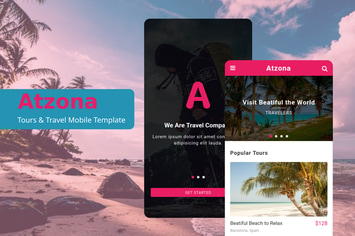 Atzona - Tours & Travel Mobile Template