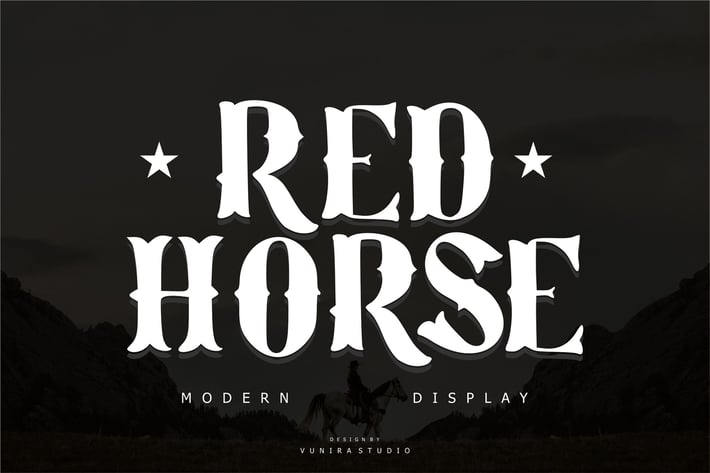 Red Horse - Modern Display