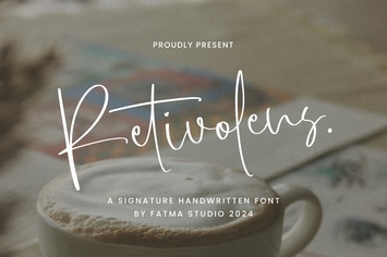 Retivolens - Signature Font