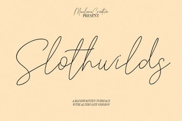 Slothwilds Handwritten Typeface