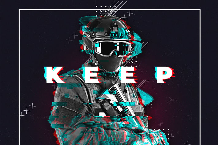 Glitch Poster Maker Photoshop Action