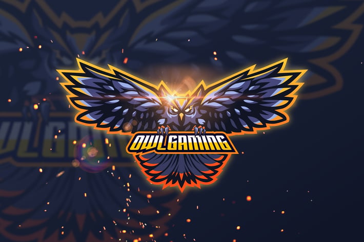 Owl Gaming - AI and PSD eSport Logo Template