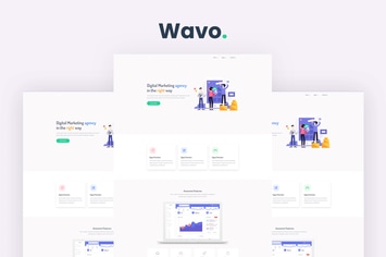 Wavo - Responsive Bootstrap SaaS, Startup & WebAp