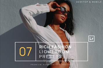 7 Rich Fashion Lightroom Presets + Mobile