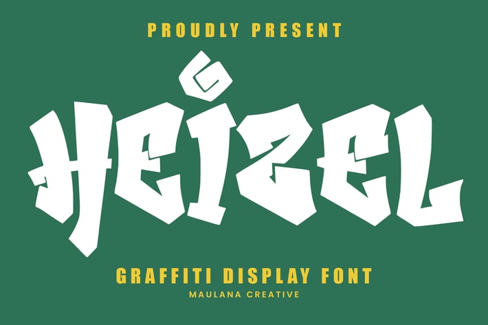Heizel Graffiti Display Font
