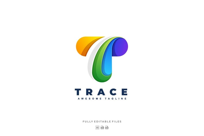 Letter T Colorful Logo