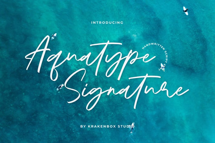 Aquatype Signature - Script Font
