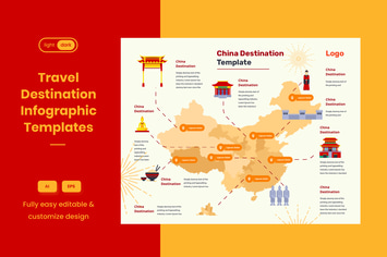 Travel Guide Infographic Template: China