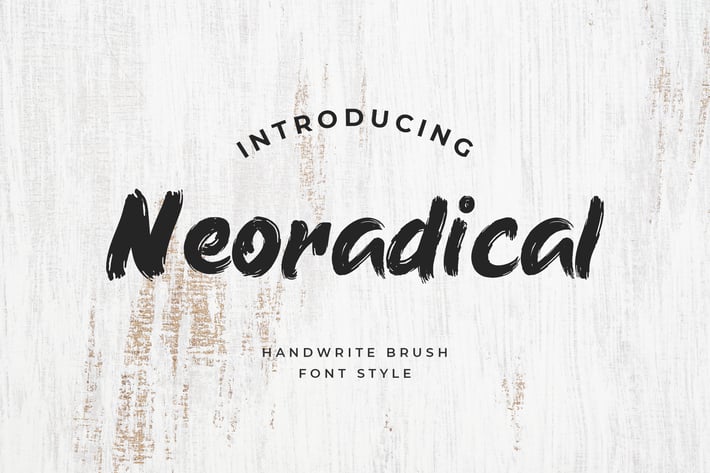 Neoradical Handwritten Brush Font